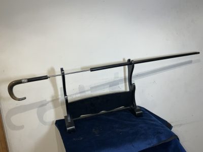 HORN HANDLED GENTLEMAN’S WALKING STICK SWORD STICK - Image 9