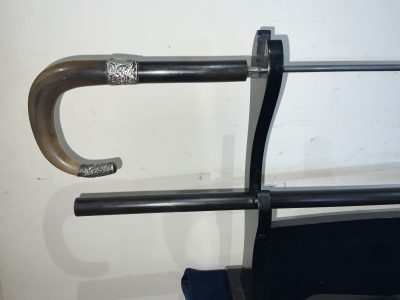 HORN HANDLED GENTLEMAN’S WALKING STICK SWORD STICK - Image 11