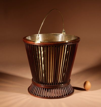 Mahogany And Brass Spindle Peat Bucket, 19th Century  - Image 3