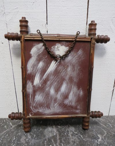 Antique French Faux Bamboo Mirror - Image 4