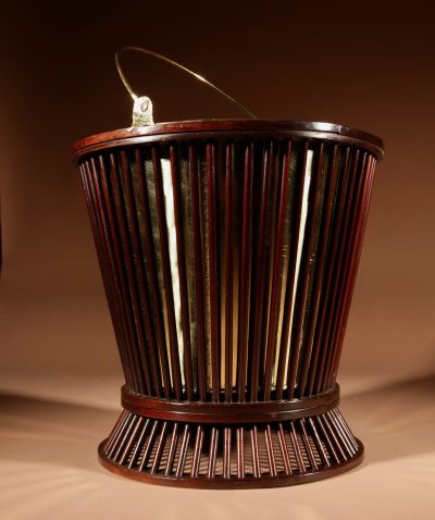 Mahogany And Brass Spindle Peat Bucket, 19th Century  - Image 5