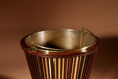 Mahogany And Brass Spindle Peat Bucket, 19th Century  - Image 6