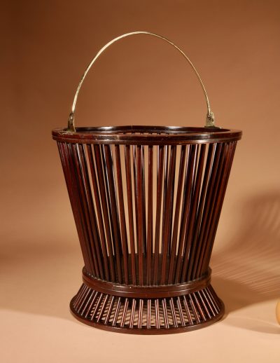 Mahogany And Brass Spindle Peat Bucket, 19th Century  - Image 9