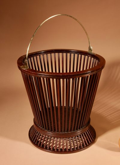Mahogany And Brass Spindle Peat Bucket, 19th Century  - Image 10