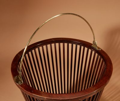 Mahogany And Brass Spindle Peat Bucket, 19th Century  - Image 11