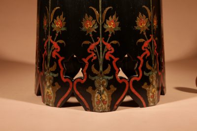 A Black Lacquered Moorish Coffee Tea Table - Image 2