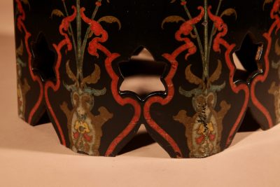 A Black Lacquered Moorish Coffee Tea Table - Image 3