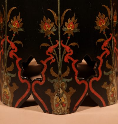 A Black Lacquered Moorish Coffee Tea Table - Image 5