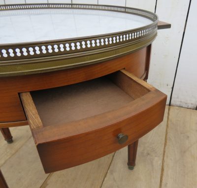 Near Pair Of Marble Top Side Tables - Image 6