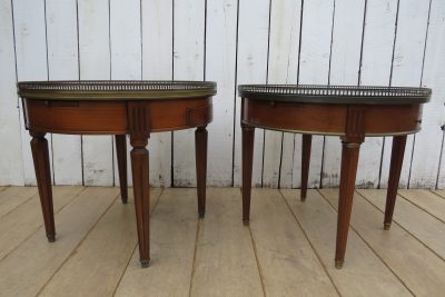 Near Pair Of Marble Top Side Tables - Image 10