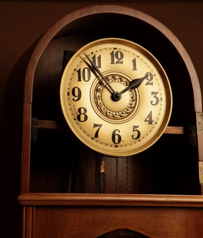 Art Deco Gustav Becker German Walnut Longcase Clock Circa 1920 - Image 5