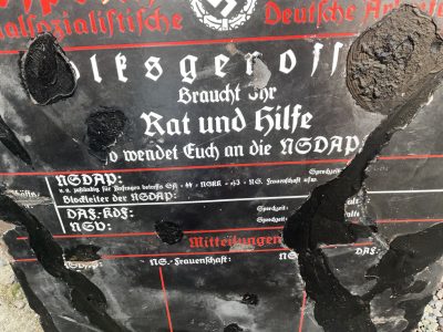 Reich Stag Staff’s Enamel Car Parking/permit Sign - Image 6