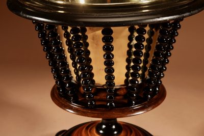 A Beautiful Walnut And Ebonised Tea Stove Bucket/Peat Bucket Jardinière. - Image 3