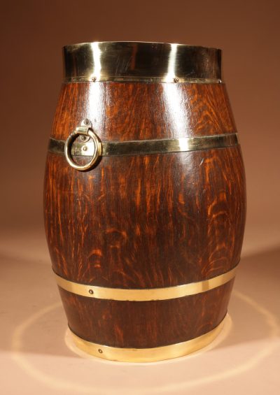 A Coopered Original Oval Oak Umbrella / Stick Stand. - Image 2