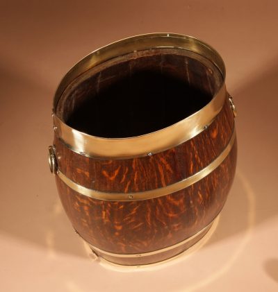A Coopered Original Oval Oak Umbrella / Stick Stand. - Image 6