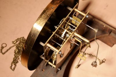 Art Nouveau / Art Deco Impressive and Beautiful Golden Oak Dutch Longcase Clock.  - Image 14