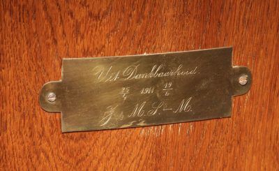Art Nouveau / Art Deco Impressive and Beautiful Golden Oak Dutch Longcase Clock.  - Image 15