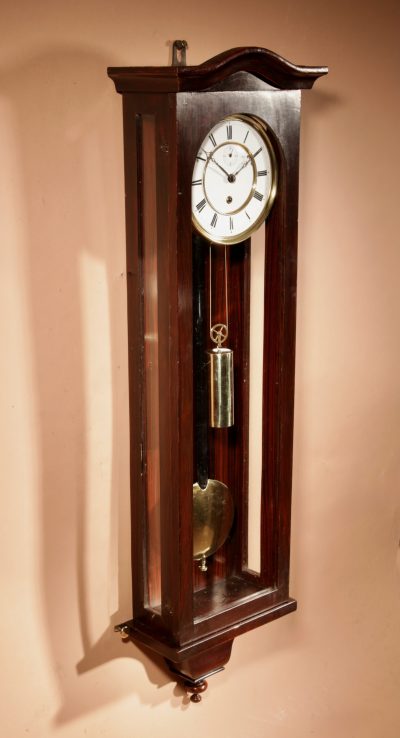 A Interesting Elegant Black Forest Regulator Wall Clock In The Vienna Style. - Image 4