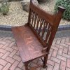 Arts & Crafts Oak Hall Settle by Shapland & Petter - Image 3
