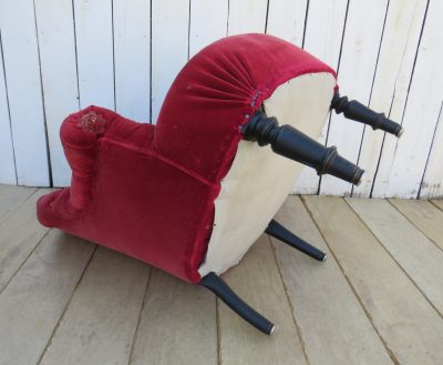Antique Napoleon III Button Back Tub Chair - Image 7