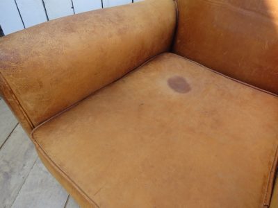 Pair Of French Leather Club Chairs - Image 11
