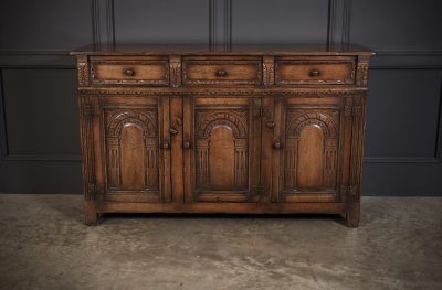 Carved Oak Dresser Sideboard - Image 2