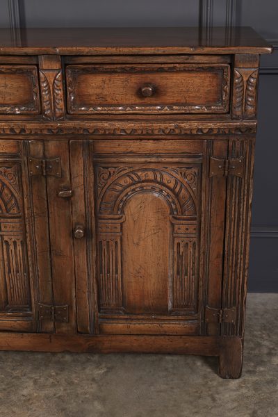 Carved Oak Dresser Sideboard - Image 5