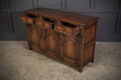 Carved Oak Dresser Sideboard - Image 9