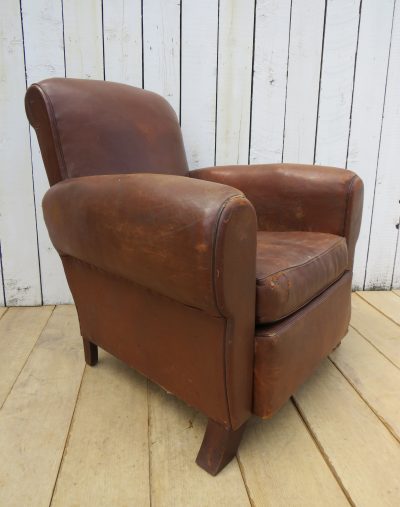 French Leather Club Chair - Image 13