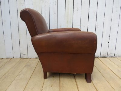 French Leather Club Chair - Image 5