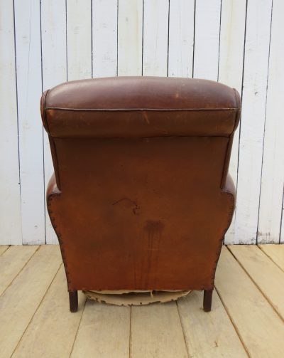 French Leather Club Chair - Image 6