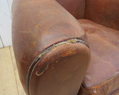 French Leather Club Chair - Image 10