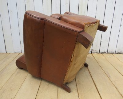 French Leather Club Chair - Image 11