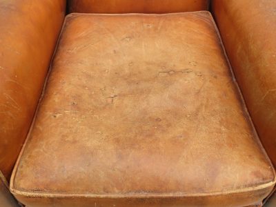 French Leather Club Chair - Image 11