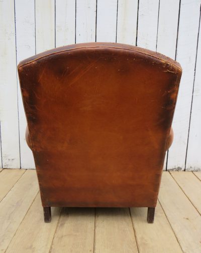 French Leather Club Chair - Image 6
