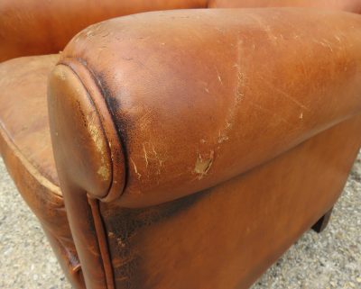 French Leather Club Chair - Image 10