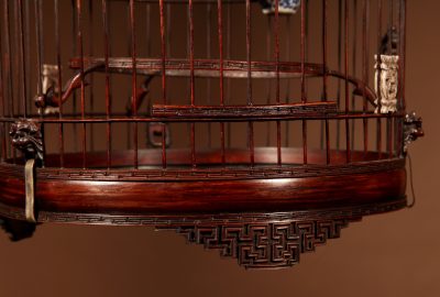 Fine Made And Carved Chinese Bamboo Bird Cage. - Image 3