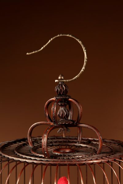 Fine Made And Carved Chinese Bamboo Bird Cage. - Image 13