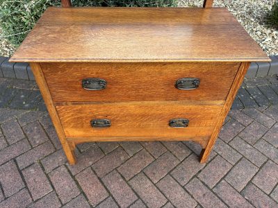 Arts & Crafts Oak Dressing Chest - Image 7