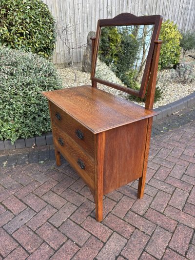 Arts & Crafts Oak Dressing Chest - Image 4