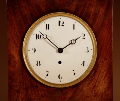Impressive French Directoire ( 1795-1799 ) Mahogany Mantle Clock. - Image 4