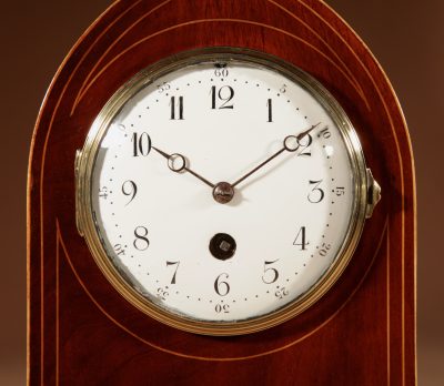 Interesting Edwardian Mahogany Mantel Clock Circa 1901-1914  - Image 2