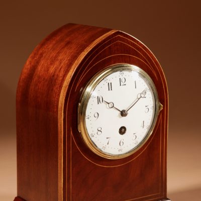Interesting Edwardian Mahogany Mantel Clock Circa 1901-1914  - Image 5