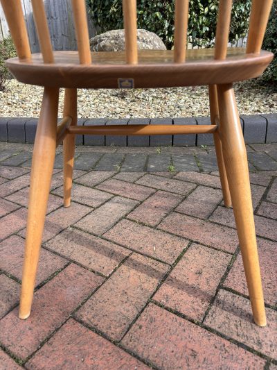 Mid Century Set of 6 Ercol Goldsmith Dining Chairs - Image 8