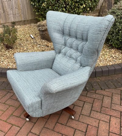 Original Mid Century G Plan 62 Chair and Footstool - Image 3