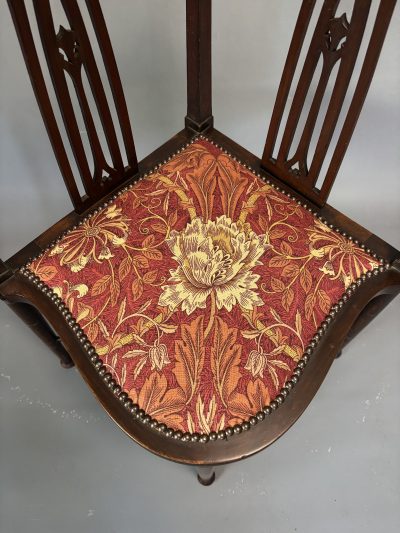 Arts & Crafts Mahogany Corner Chair - Image 6