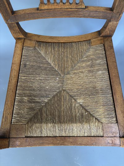 Arts & Crafts Oak Armchair - Image 4