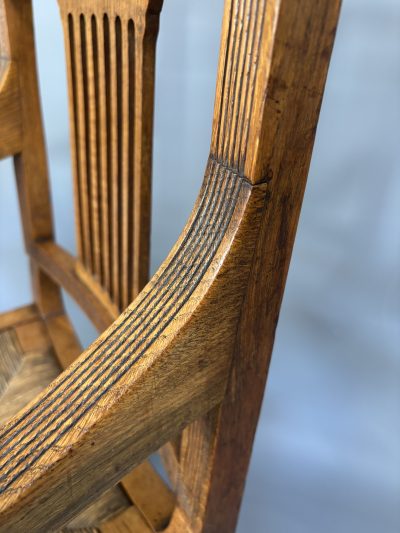 Arts & Crafts Oak Armchair - Image 8