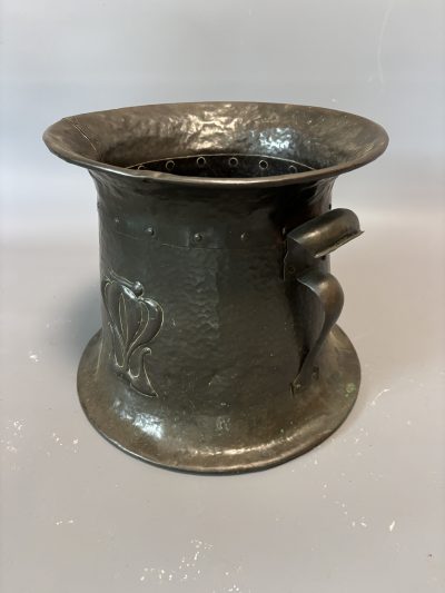 Arts & Crafts Copper Log Bin - Image 6
