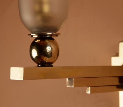 Art Deco Very Stylish Brass Wall Light - Image 3